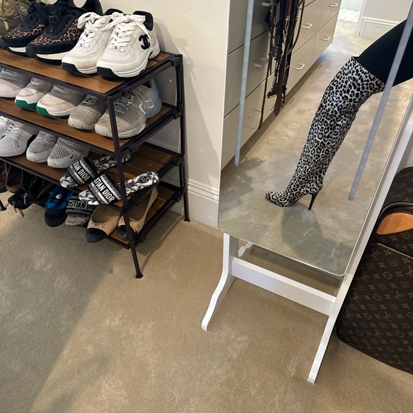 Jimmy Choo Leopard Print Over-the-Knee Boots - Picture 6 of 8